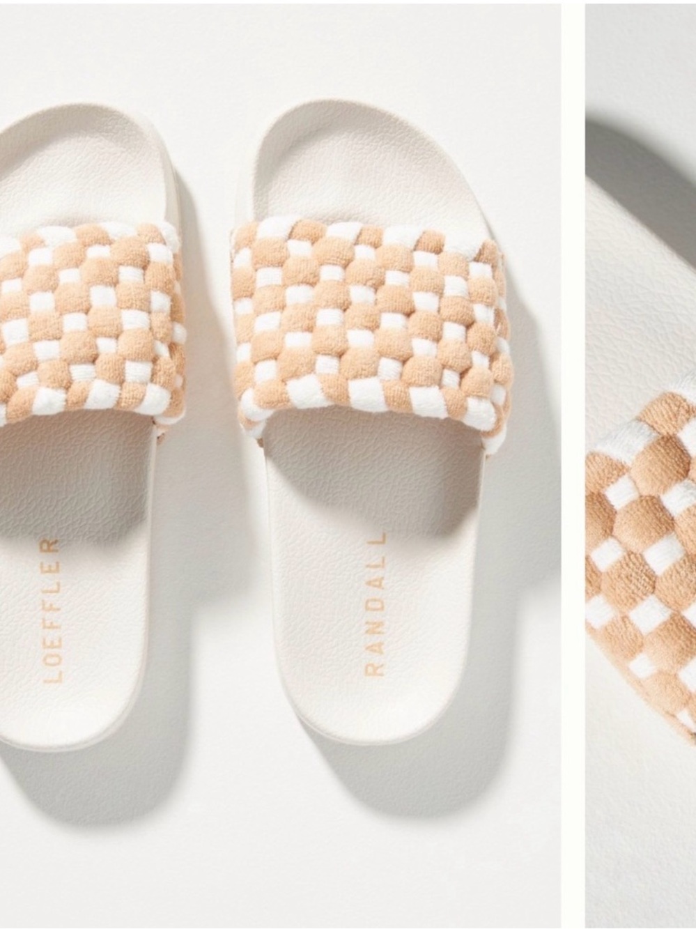 Loeffler Randall Woven Terry Slide Pool Slides